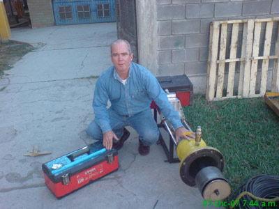 Alejandro next to his new 2LBin.com T-30 Hottap Tools