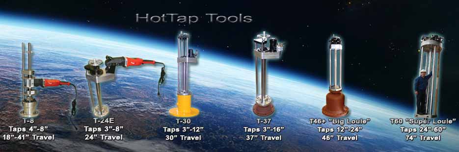 6 Large Hot tapping tooling models